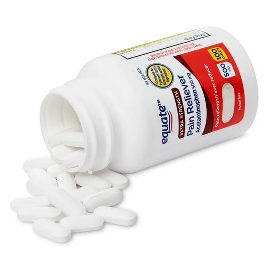 Acetaminofén, marca Equate, 500 mg, 100 pastillas