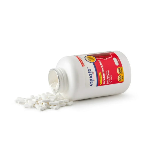 Acetaminofén, marca Equate, 500 mg, 500 pastillas